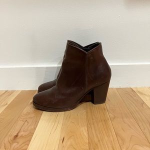 Thursday Boot Co. Women’s Uptown Black Handcrafted Block Heel Booties